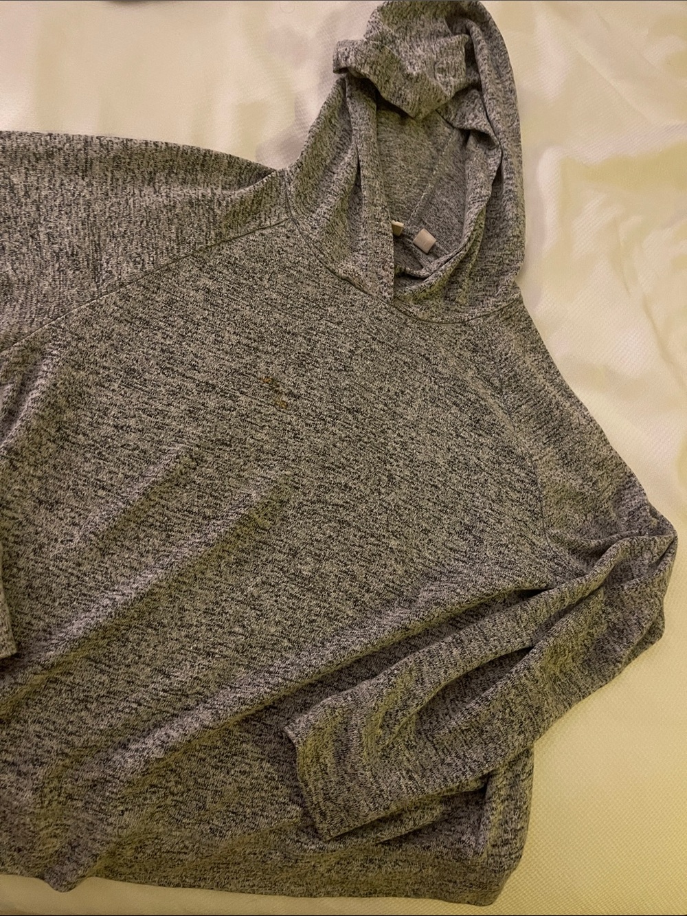 GAP Heather Gray Hooded Pullover COTTON shirt